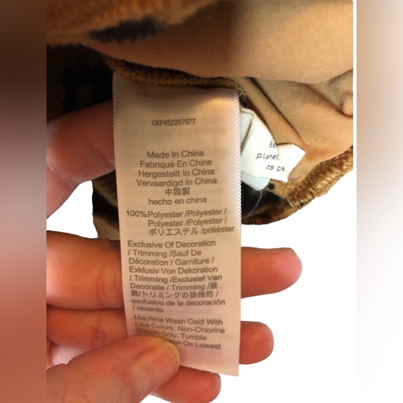 Madewell MWL Betterfleece Half-Zip Sweatshirt in Cheetah Print Size Small - Picture 7 of 7